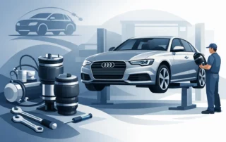 Ремонт на въздушно окачване Audi
